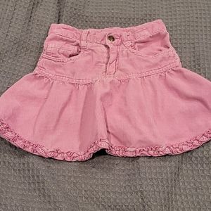 Children's Place Girls pink corduroy skirt